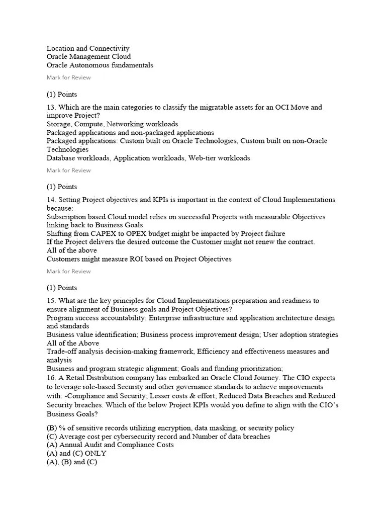 Oracle Cloud PM 1 | PDF | Cloud Computing | Computer Security