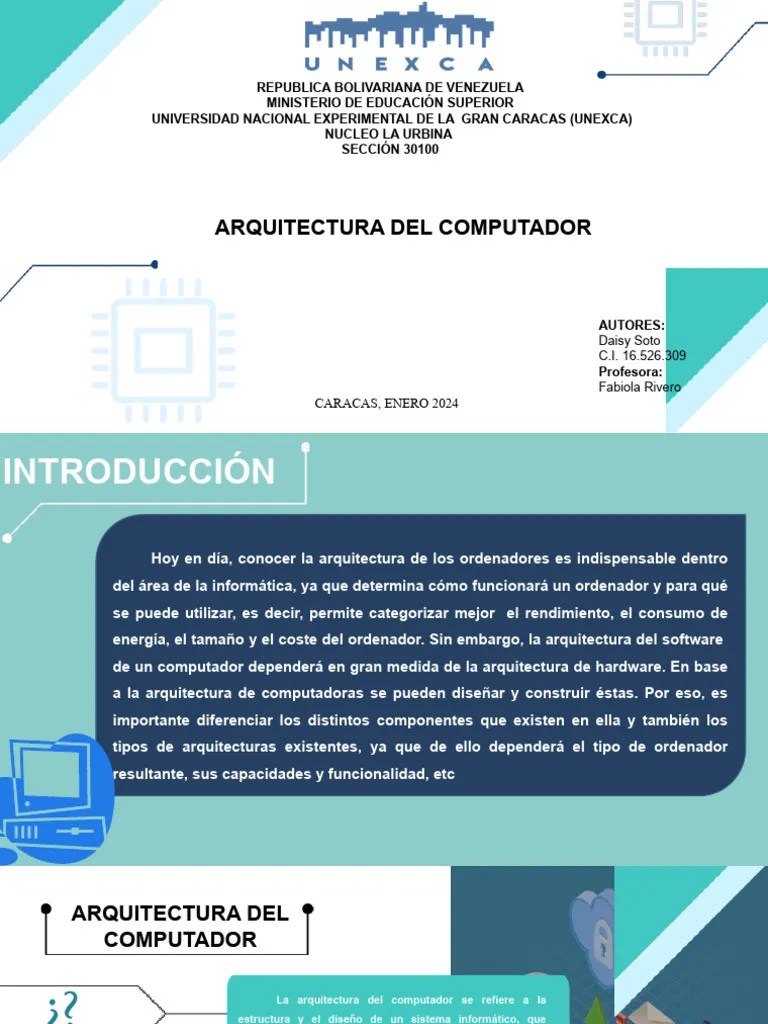 Arquitectura De La Computadora | PDF | Periférico | Hardware De La Computadora