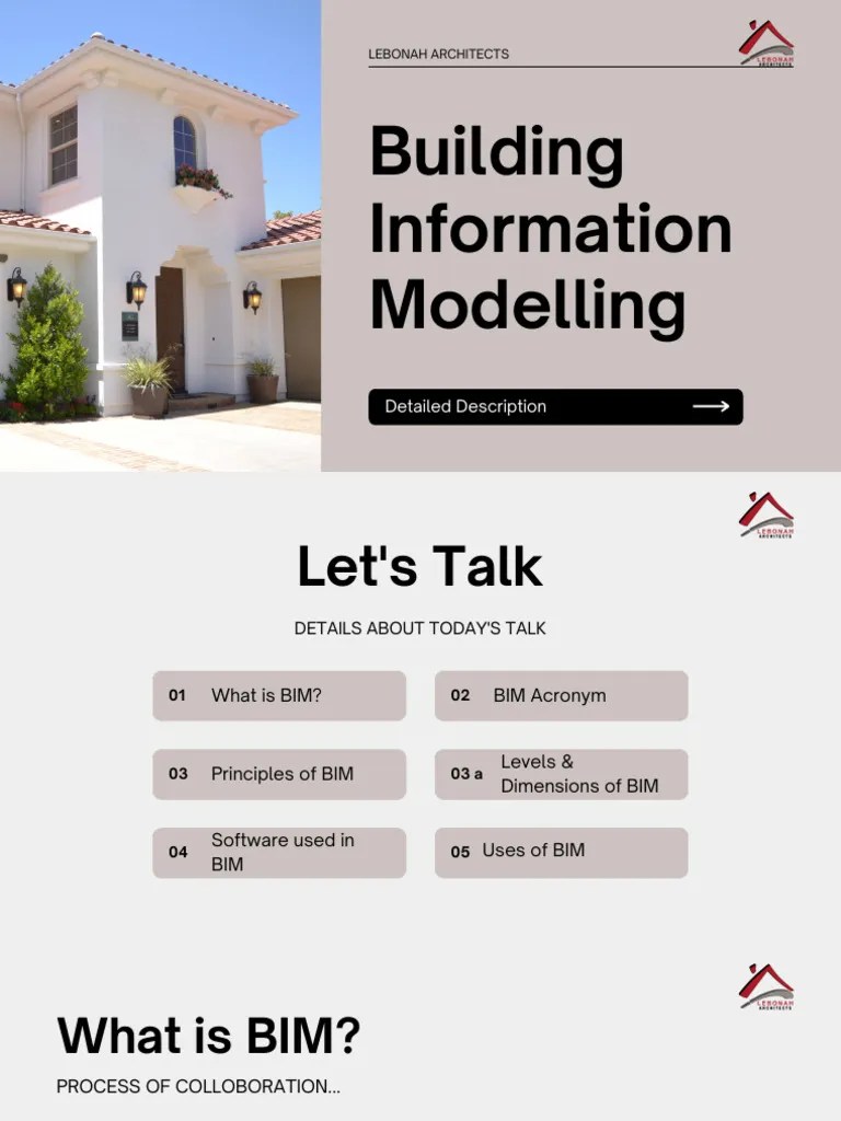 Building Information Modelling: Detailed Description | PDF | Building ...