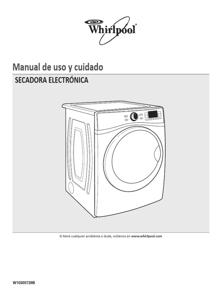Cdd158851-Secadora Wilpool | PDF | Secadora De Ropa | Bienes Manufacturados
