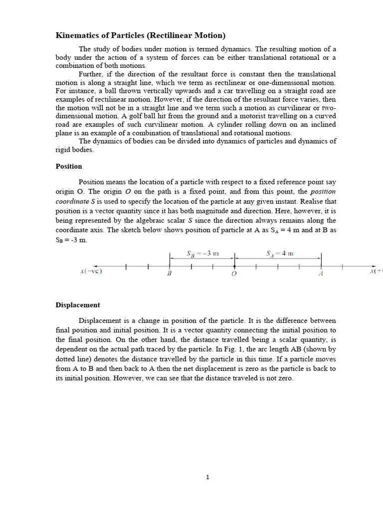 Kinematics Of Particles | PDF | Acceleration | Velocity