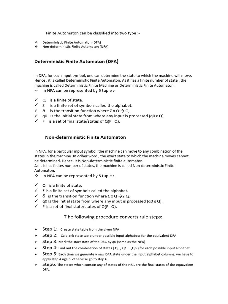 Automata | PDF | Models Of Computation | Computational Science