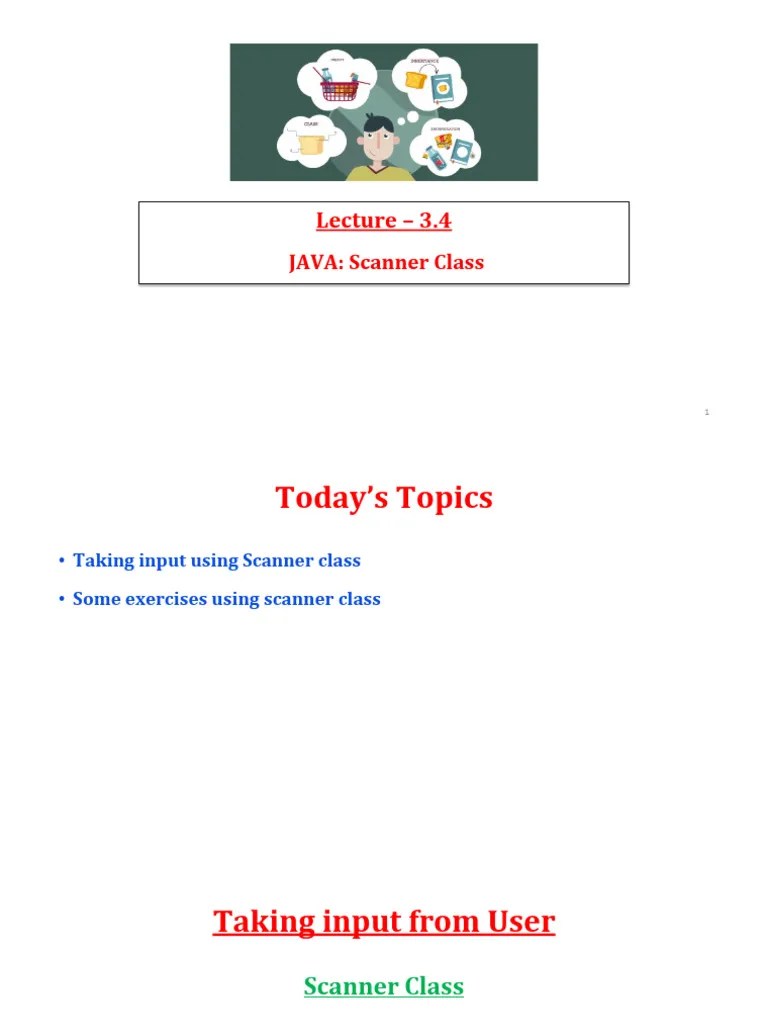 Lecture_3.4-Scanner Class | PDF