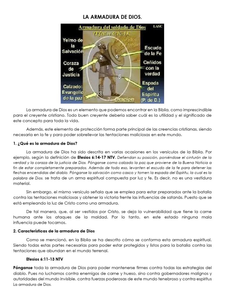 Armadura De Dios | Descargar Gratis PDF | Cristo (título) | Satán