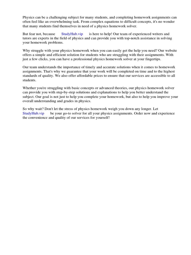 Physics Homework Solver | PDF | Physics | Force