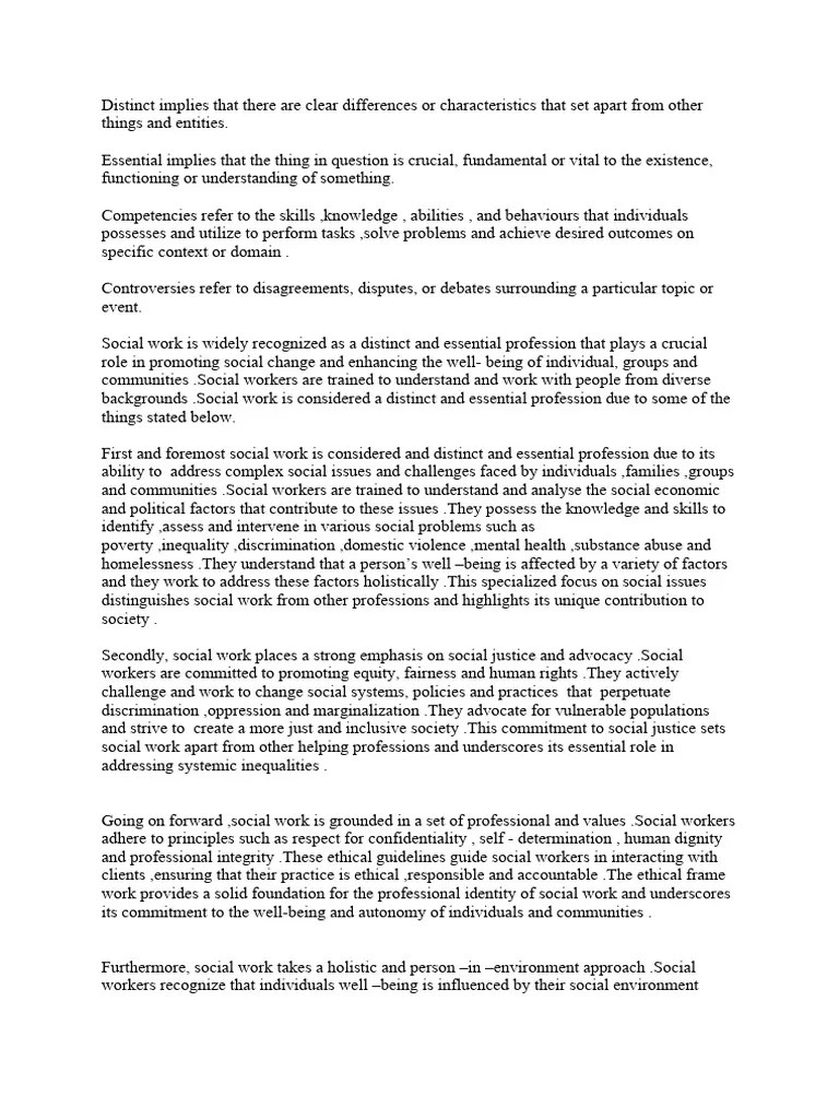 Social Work | PDF | Social Work | Community