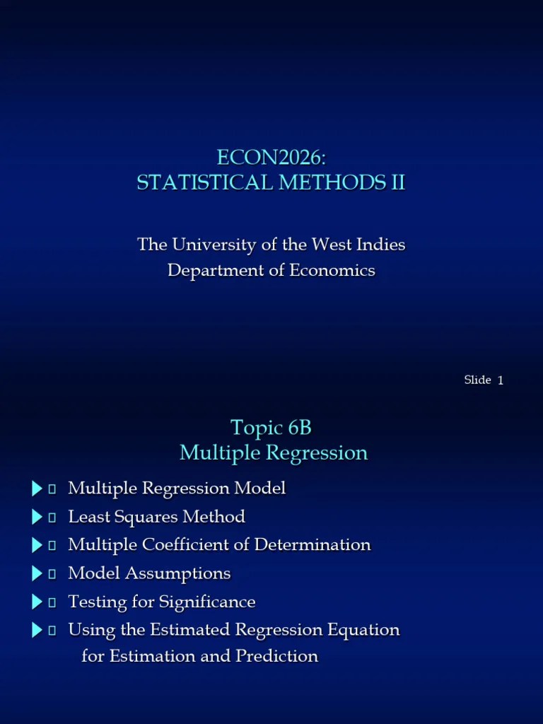 Multiple Regression | PDF | Linear Regression | Errors And Residuals