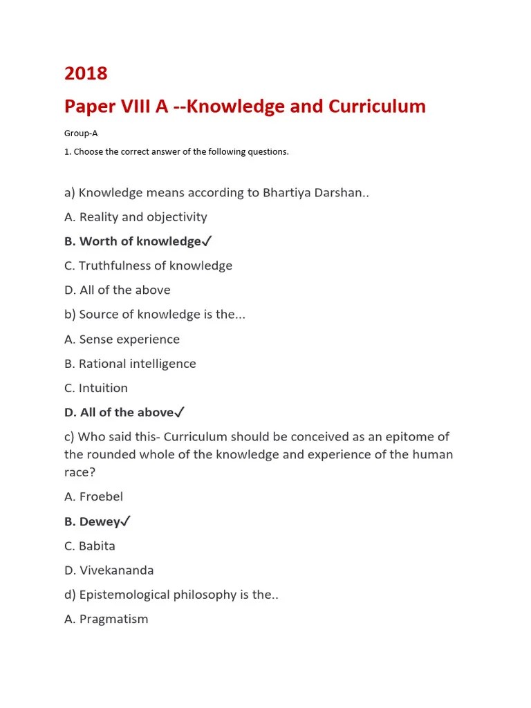 Knowledge & Curriculum 2018 | PDF | Curriculum | Knowledge