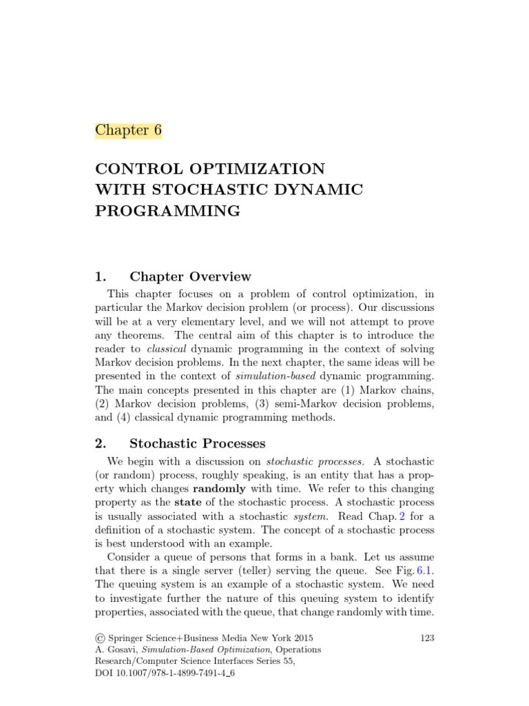 Simulation Based Optimization-1 | PDF | Markov Chain | Applied Mathematics