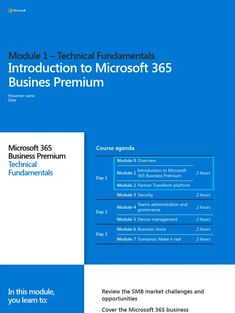 Tech Module 1 - M365 Introduction | PDF | Microsoft Office | Mobile App