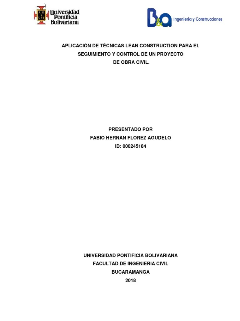 Lean Construction | PDF | Lean Manufacturing | Calidad (comercial)