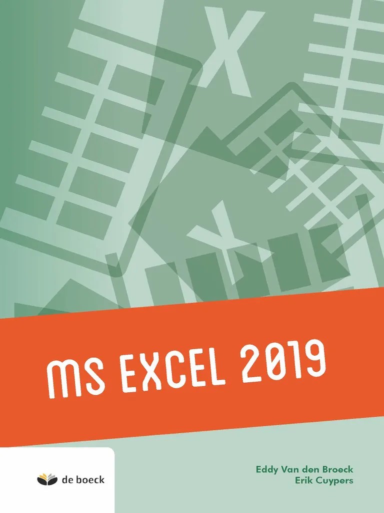 0 Handboek MS Excel 2019 - Deel 1 En Deel 2 | PDF