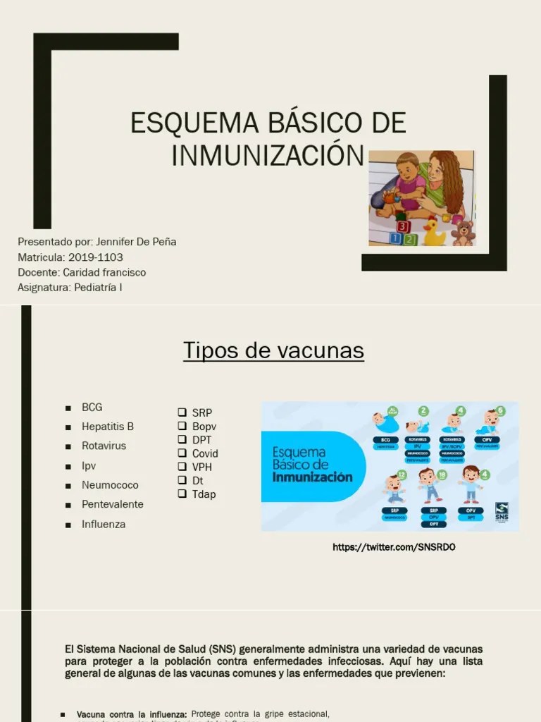 Esquema Básico De Inmunización ARREGLADA | PDF | Vacunas | Vacunación