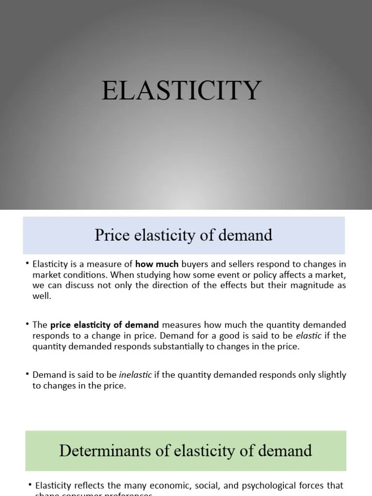 Elasticity Of Demand And Supply | PDF | Elasticity (Economics) | Demand