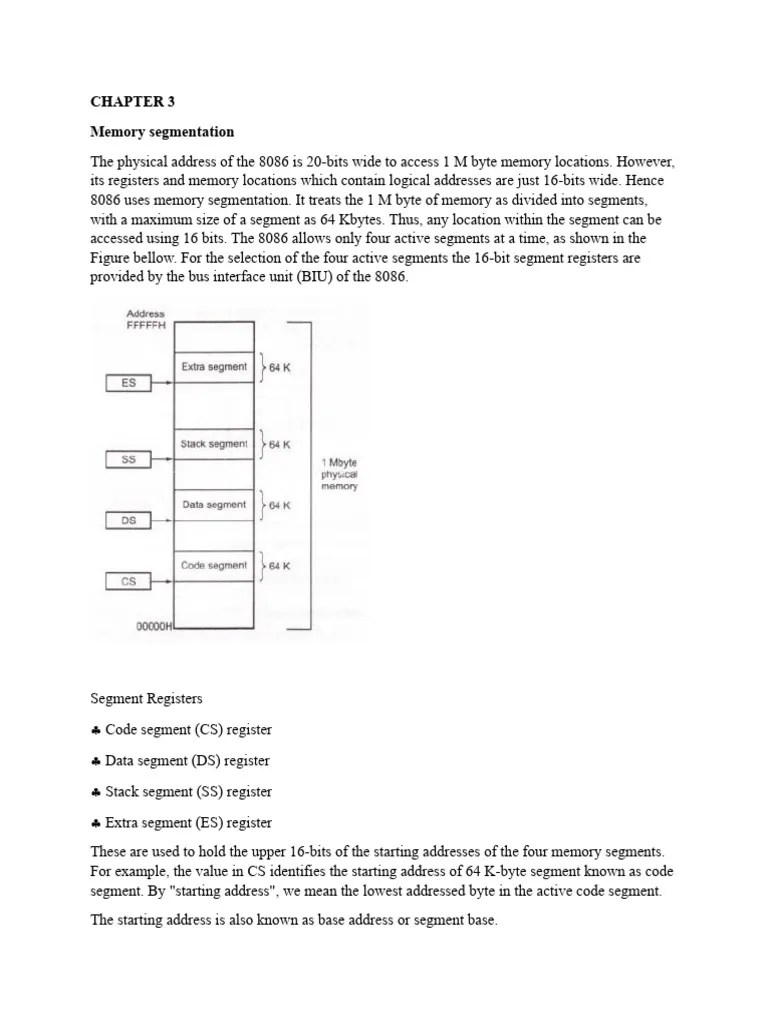 CHAPTER 3 Microprocessor | PDF | Pointer (Computer Programming) | 64 ...