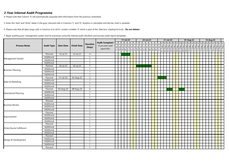 ISO9001+ISO14001-Internal-audit-programme-sample | PDF