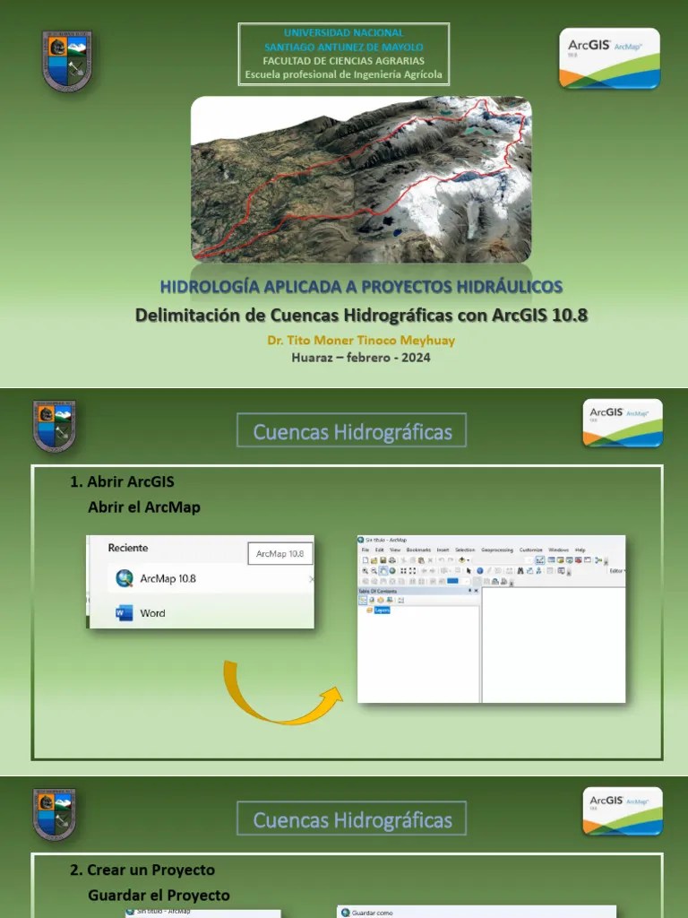 CUENCAS HIDROGRAFICAS_ARCGIS_10.8 | PDF | Geografía Física | Ingeniería Ambiental