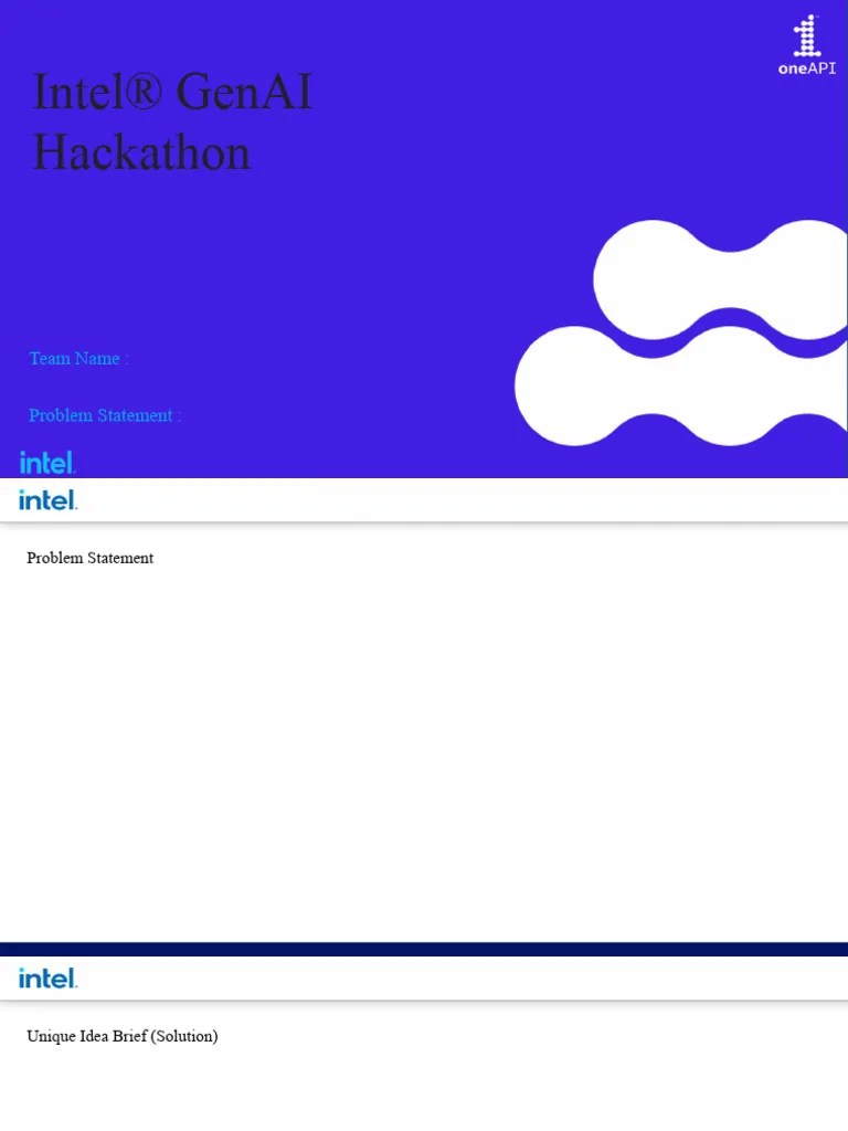 Intel GenAI Hackathon | PDF | Art | Computers