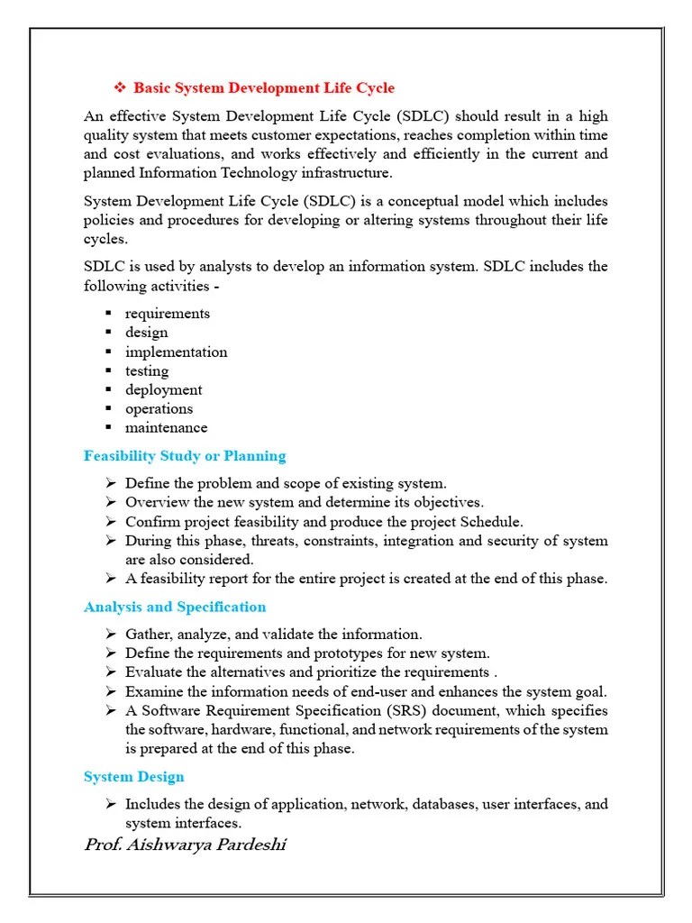 Ch. 2 Software Development Life Cycles | PDF | Software Development Process | Software Testing