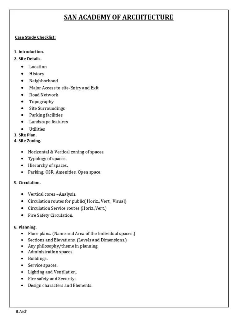 Casestudy Checklist | Download Free PDF | Elevator
