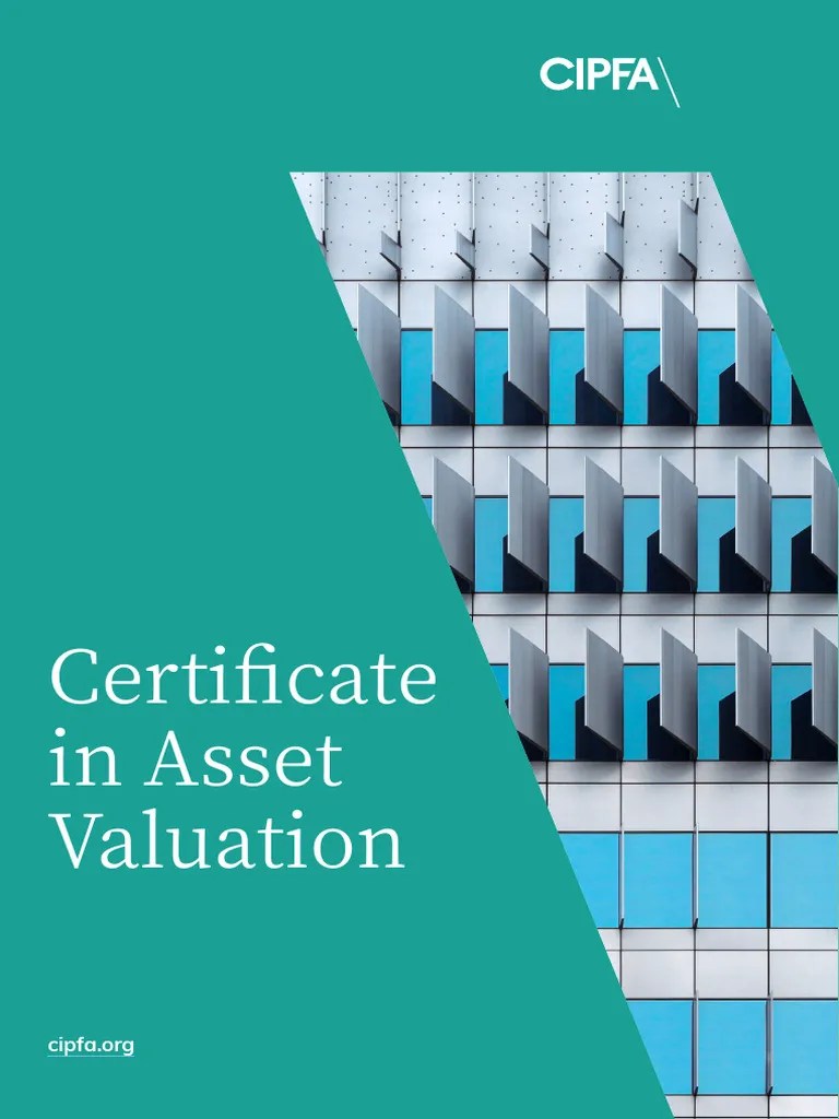 CIPFA Certificate In Asset Valuation Brochure | PDF | Valuation (Finance) | Real Estate Appraisal