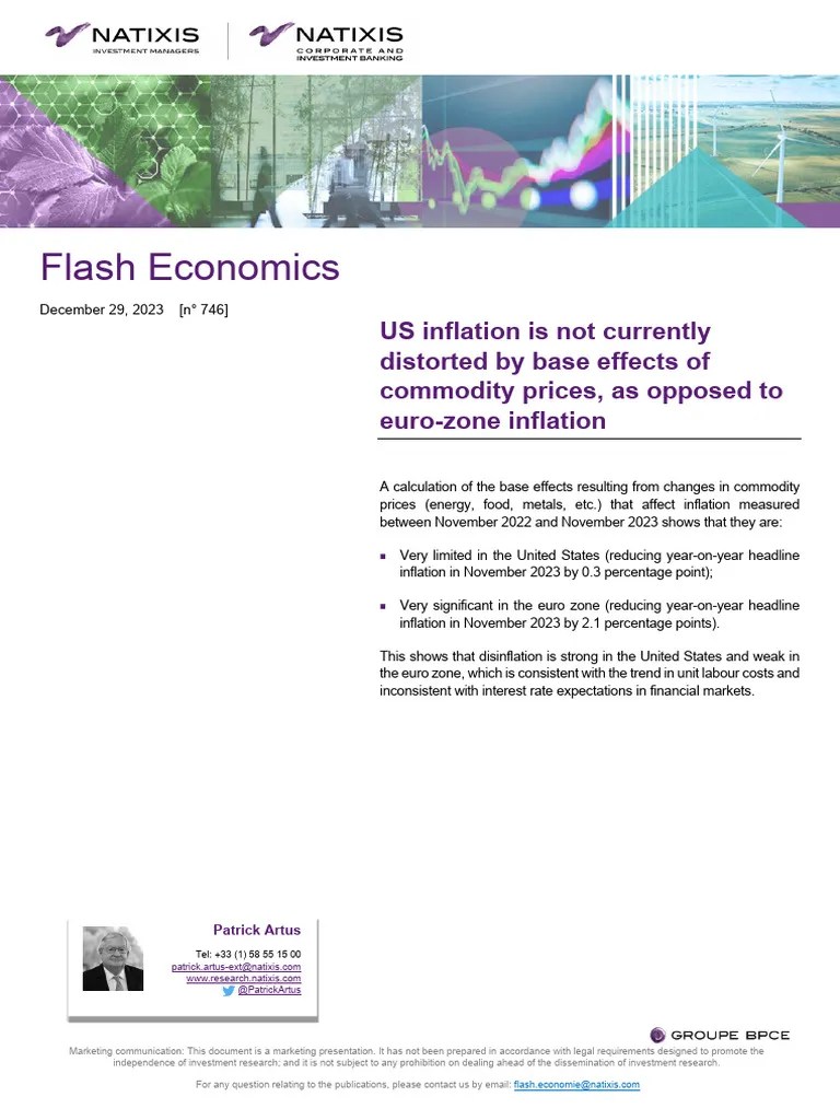US Inflation Is Not Currently Distorted By Base Effects Of Commodity Prices As Opposed To Euro ...