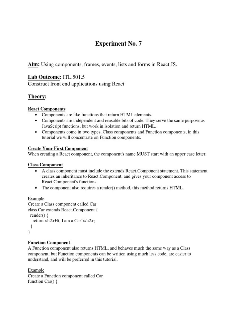Exp 7 | PDF | Computer Programming | Software