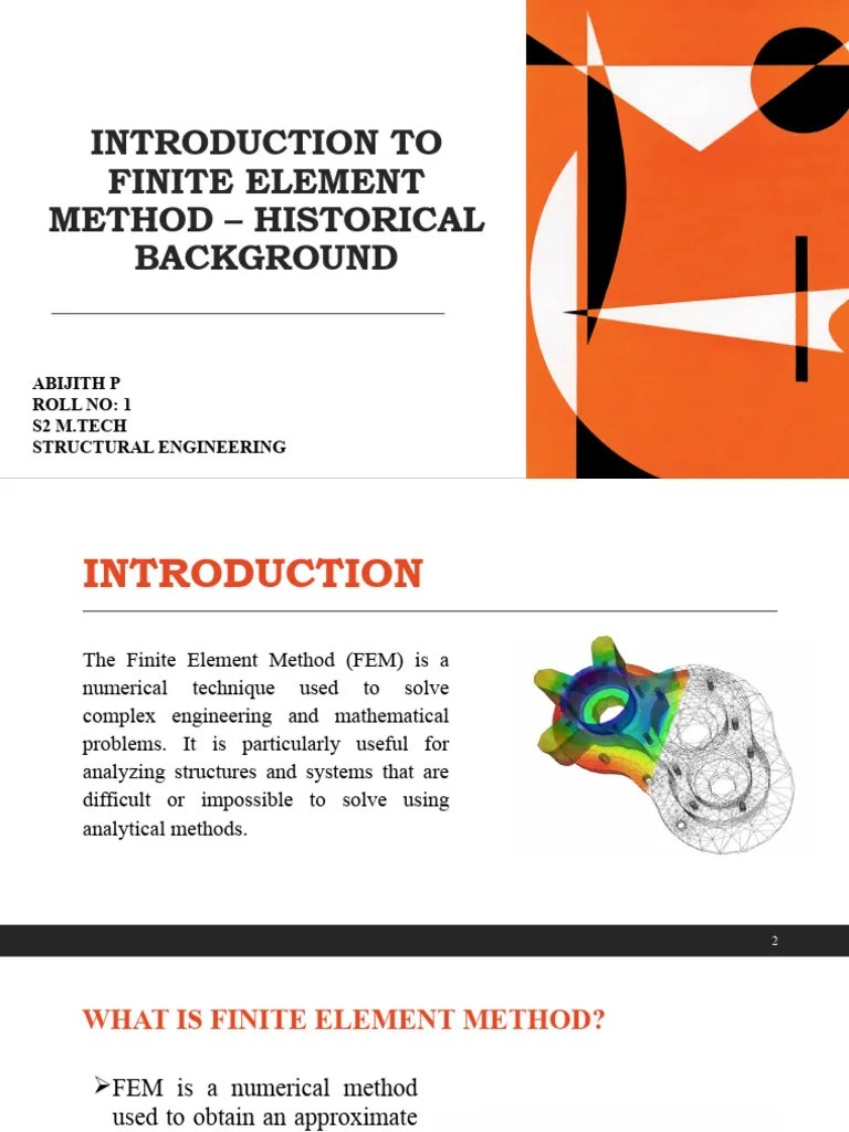 Introduction To Finite Element Method - Historical Background | PDF ...