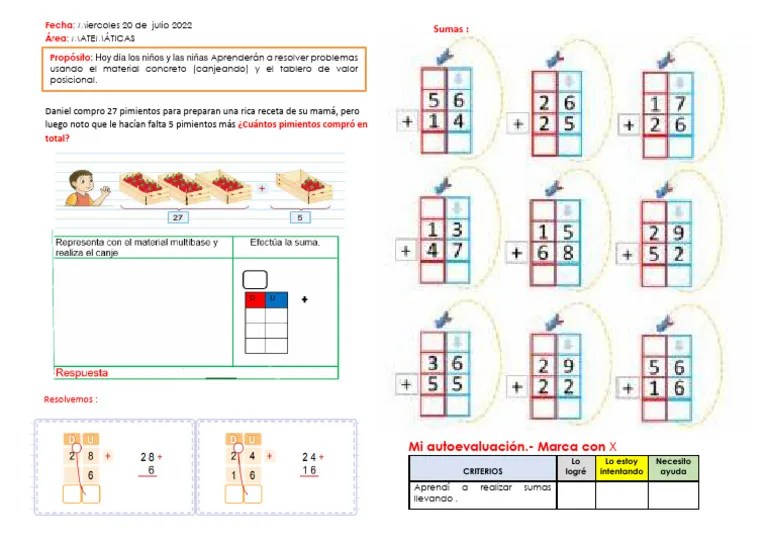 Sumas Llevando | PDF