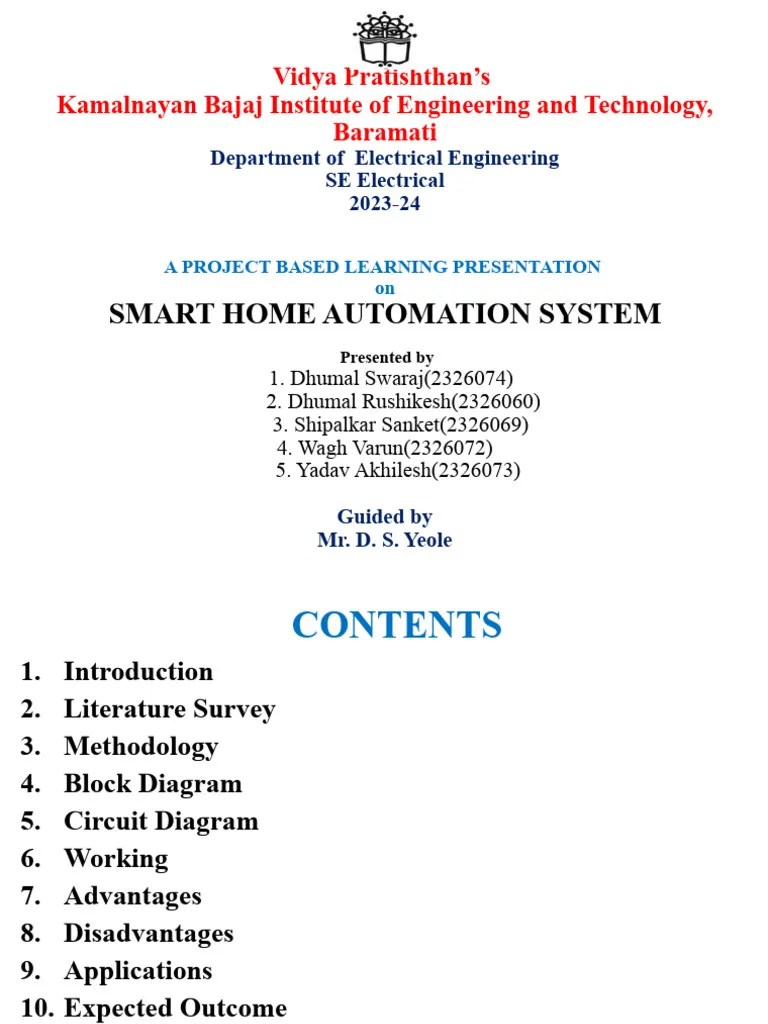 Smart Home Automation | PDF | Home Automation | Automation