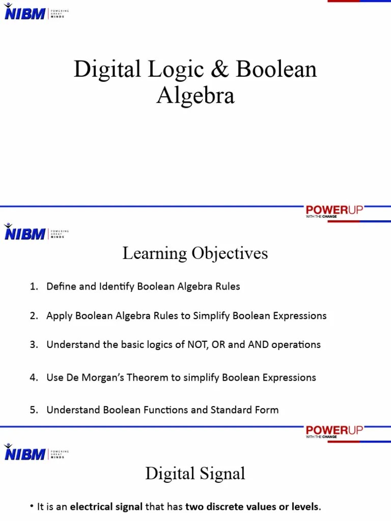 Digital Logic & Boolean Algebra | PDF | Logic Gate | Teaching Mathematics