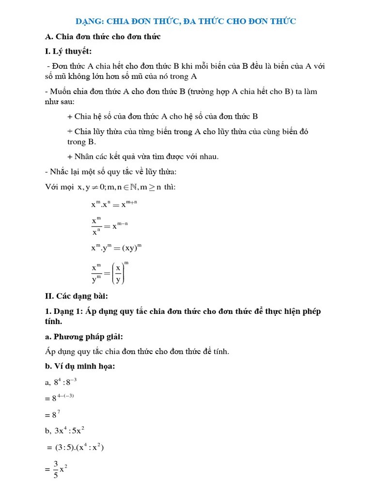 Cach Chia Don Thuc Cho Don Thuc Chia Da Thuc Cho Don Thuc Chi Tiet Toa ...