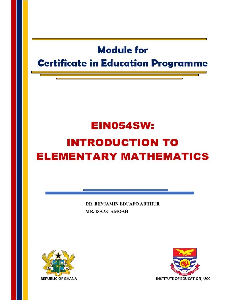 Ein 054 - Introduction To Elementary Mathematics | PDF | Arithmetic ...
