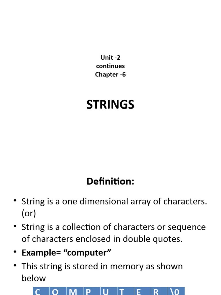 Chapter 6 Strings | PDF | String (Computer Science) | Letter Case