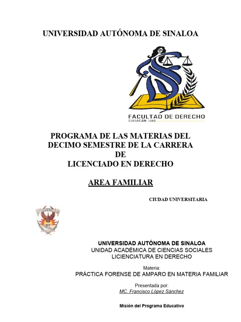 Practica Forense De Amparo Familiar | PDF | Caso De Ley | Justicia