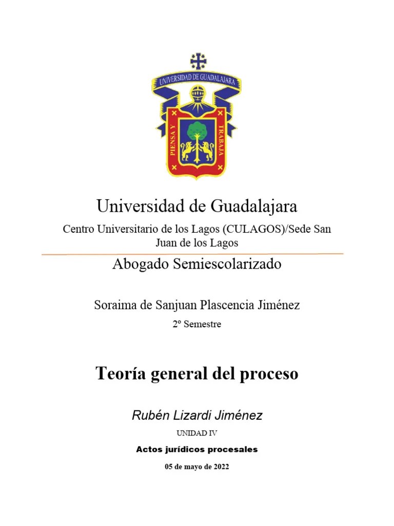 Actos Juridicos Procesales | PDF | Ley Procesal | Jurisdicción