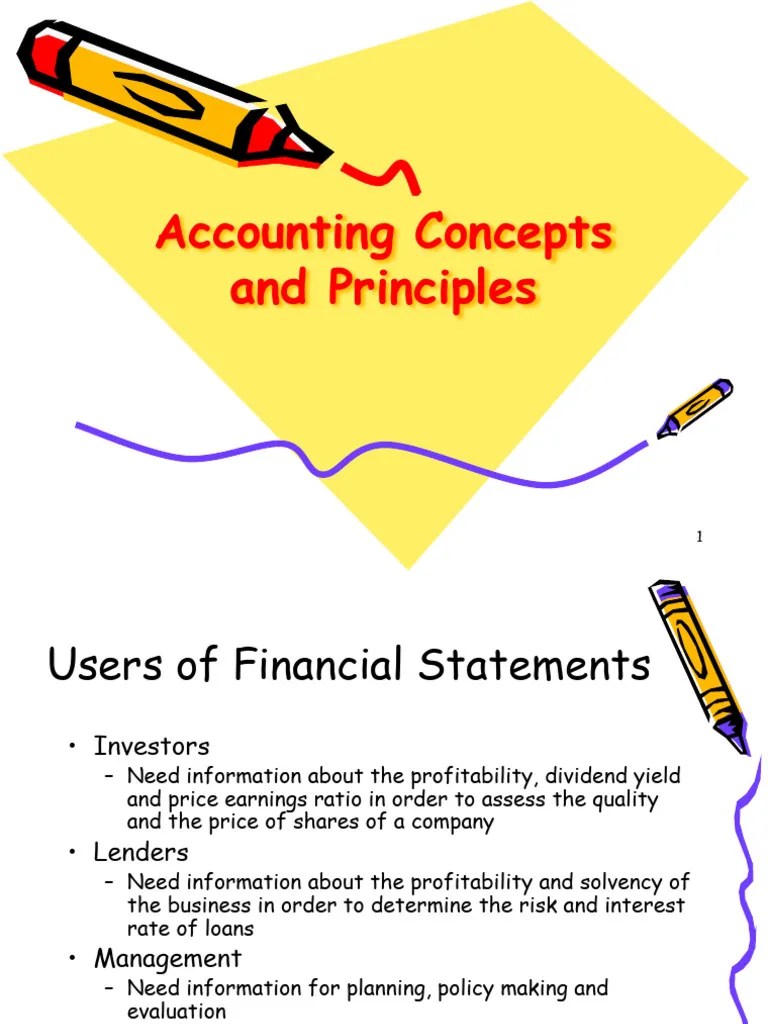 Accounting Concepts And Principles | PDF | Expense | Going Concern