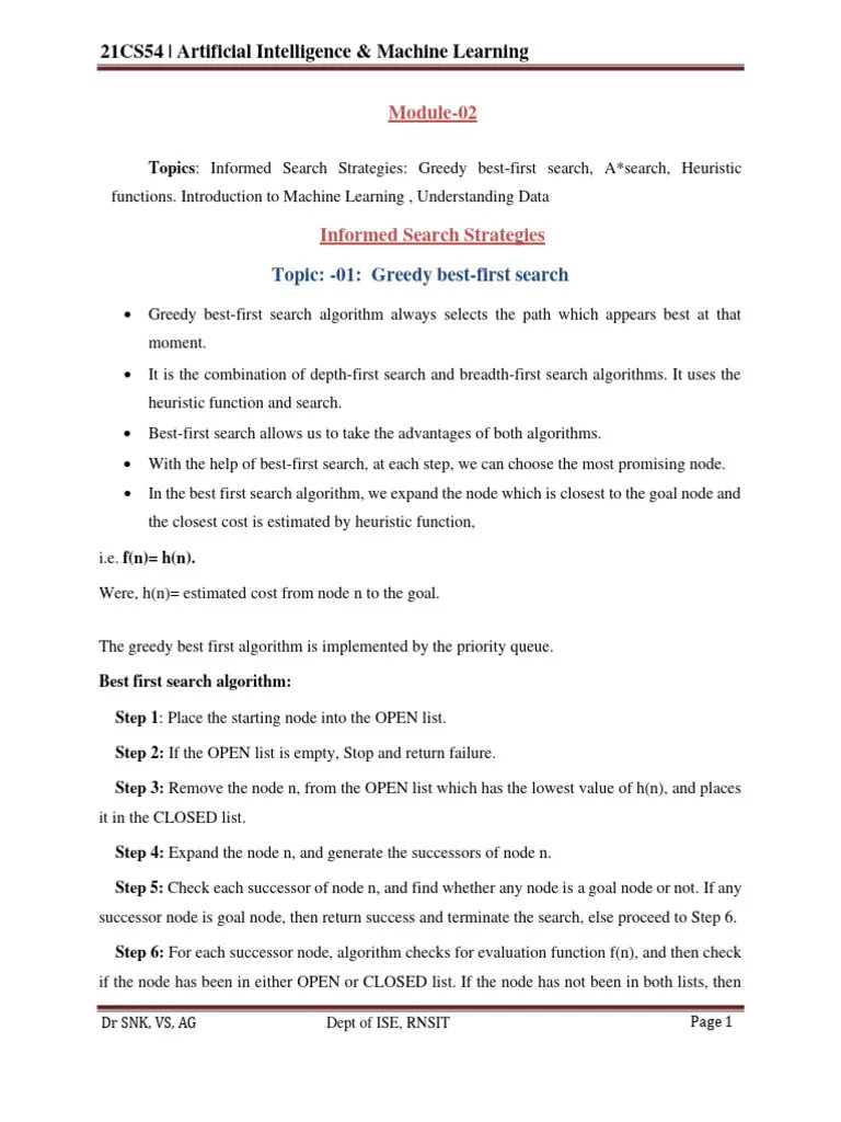 Module-02 AIML NOTES | PDF | Machine Learning | Artificial Intelligence