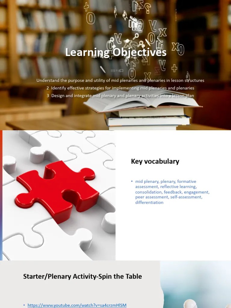 Lesson Plan For Pleanary | PDF | Cognitive Science | Behavior Modification