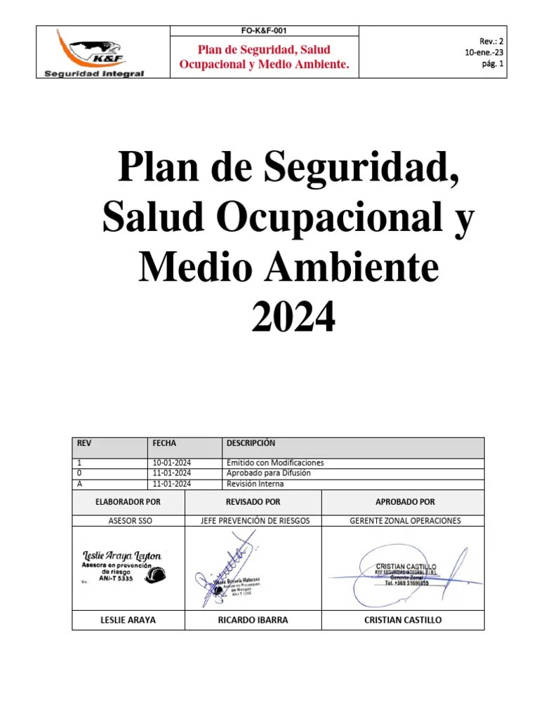 Programa Prevencion De Riesgos 2024 | PDF | Seguridad Y Salud Ocupacional | La Seguridad Informática