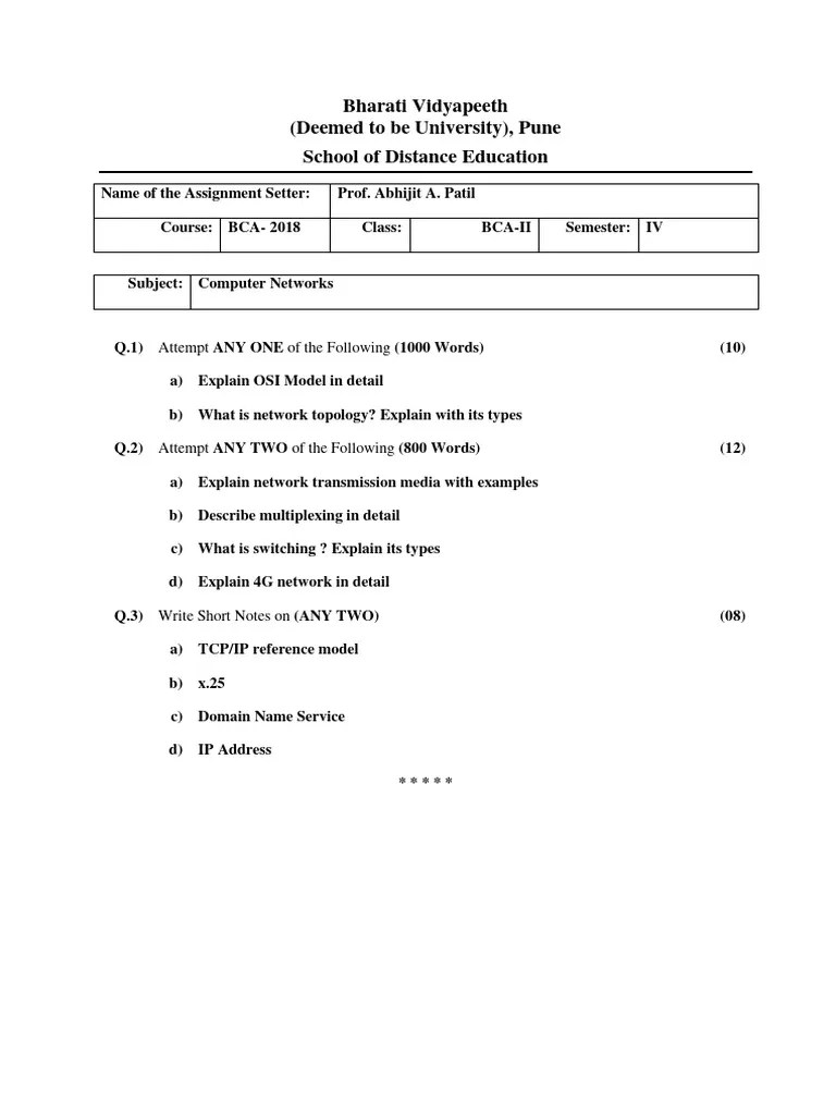 401 Computer Network 0302020 | PDF