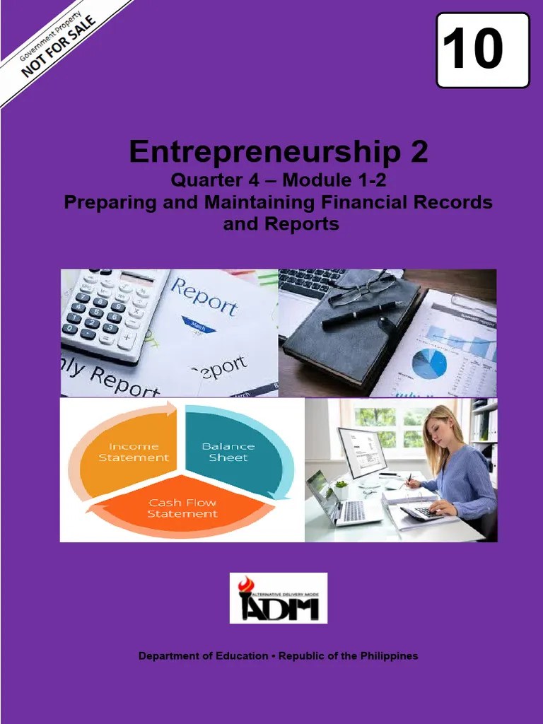 Tle 10 Entrepreneurship 2 Quarter 4 Module 1 Caligdong 2 | Download ...