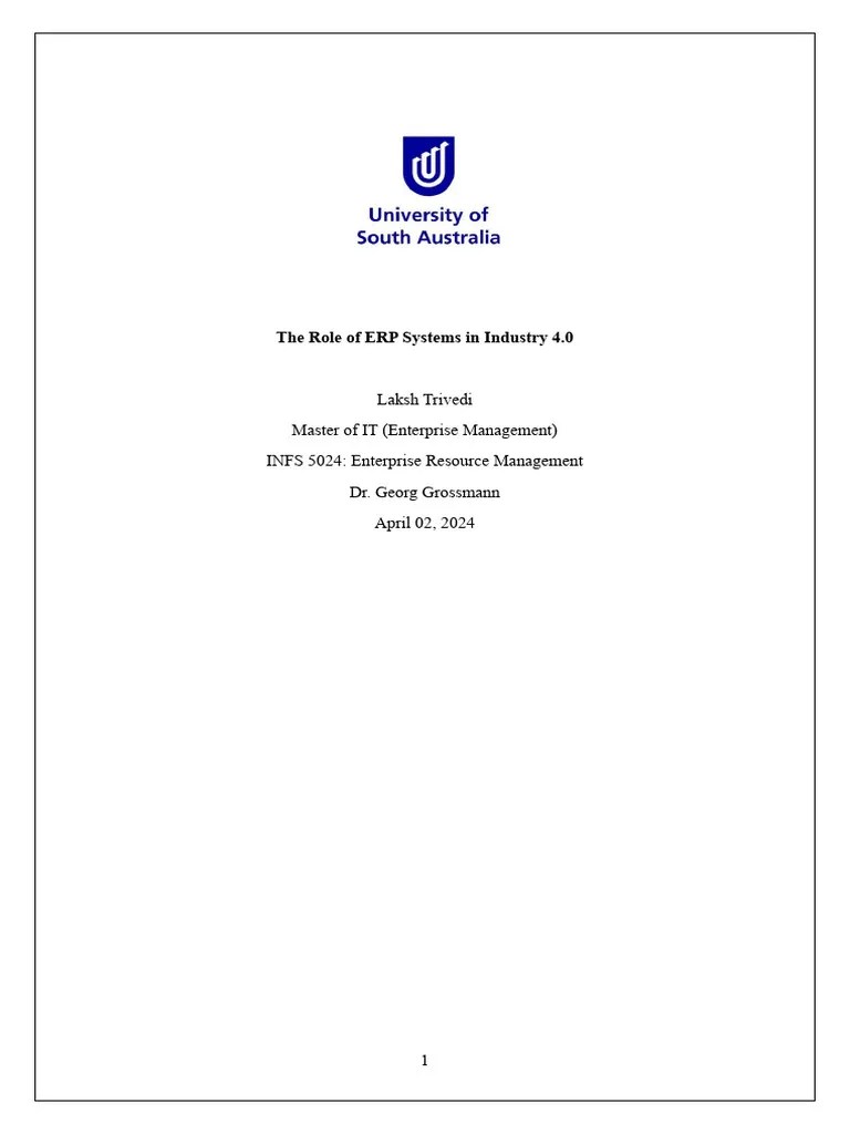 ERP Systems Proposal | PDF | Internet Of Things | Enterprise Resource ...