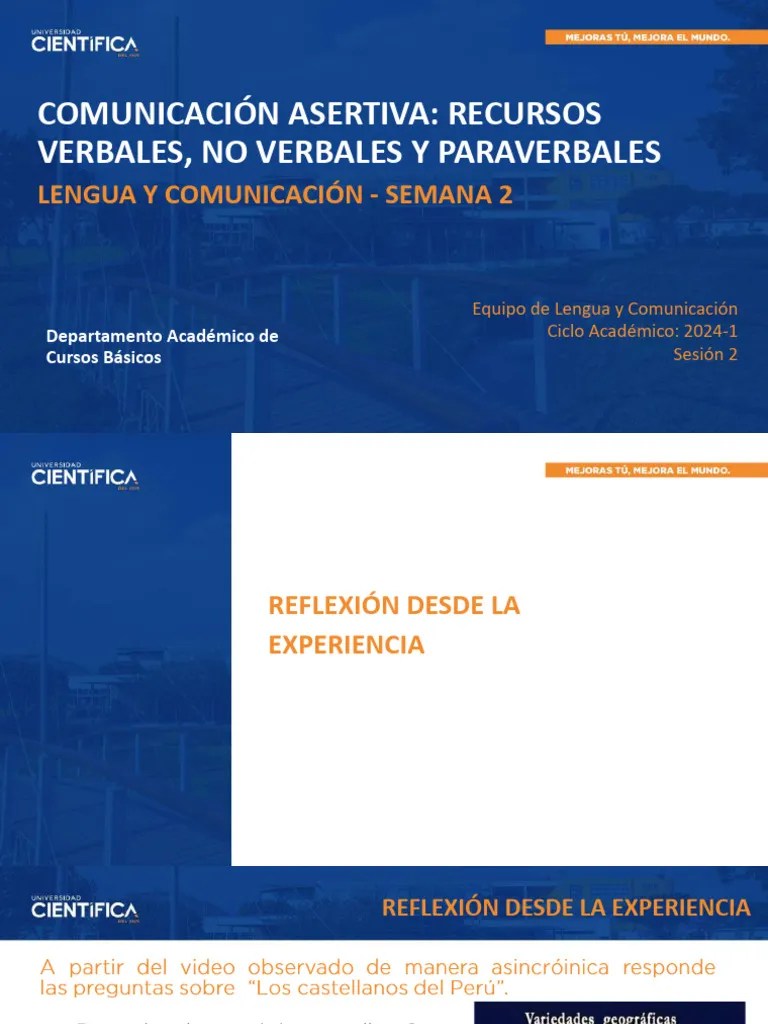 Lengua Y Comunicación - Sem 02 - Sesión 2 - 2024-1 | PDF | Comunicación ...