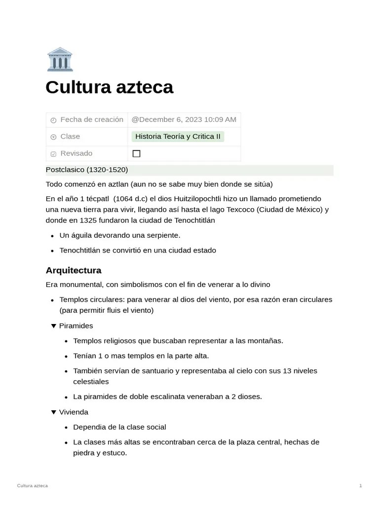 Cultura_azteca_ | PDF | Pirámide