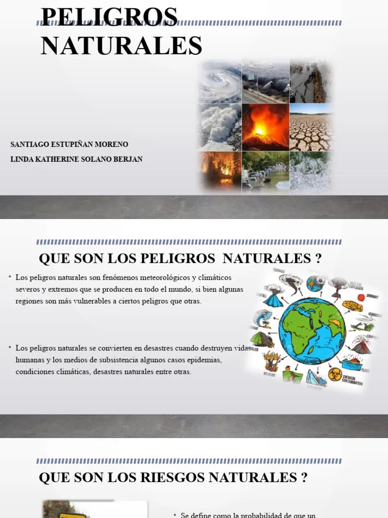 Peligros Naturales Y Peligros De Seguridad | PDF | Desastres Naturales ...