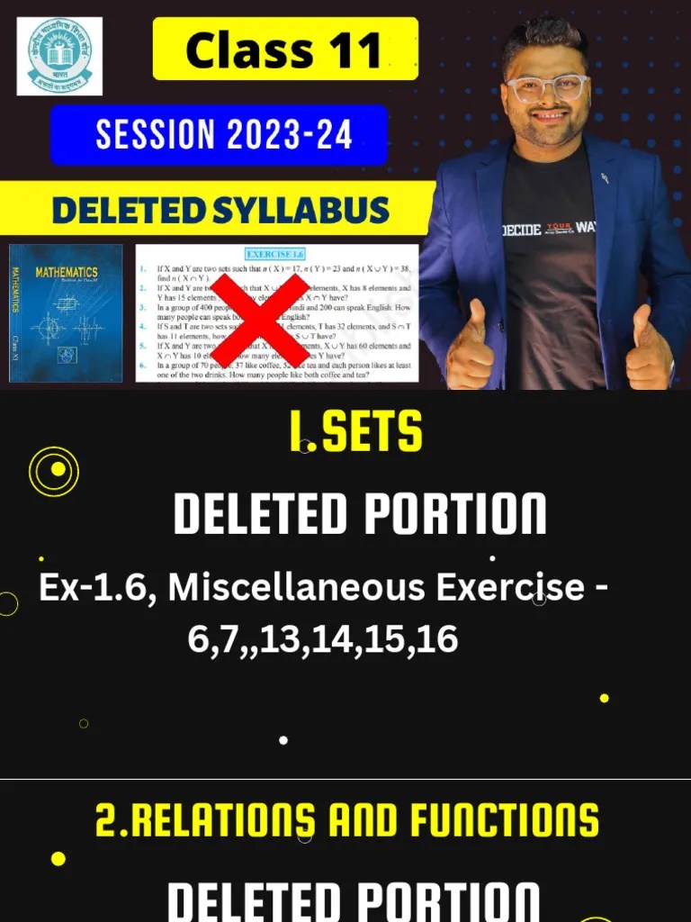 Class 11 Deleted Portion | PDF