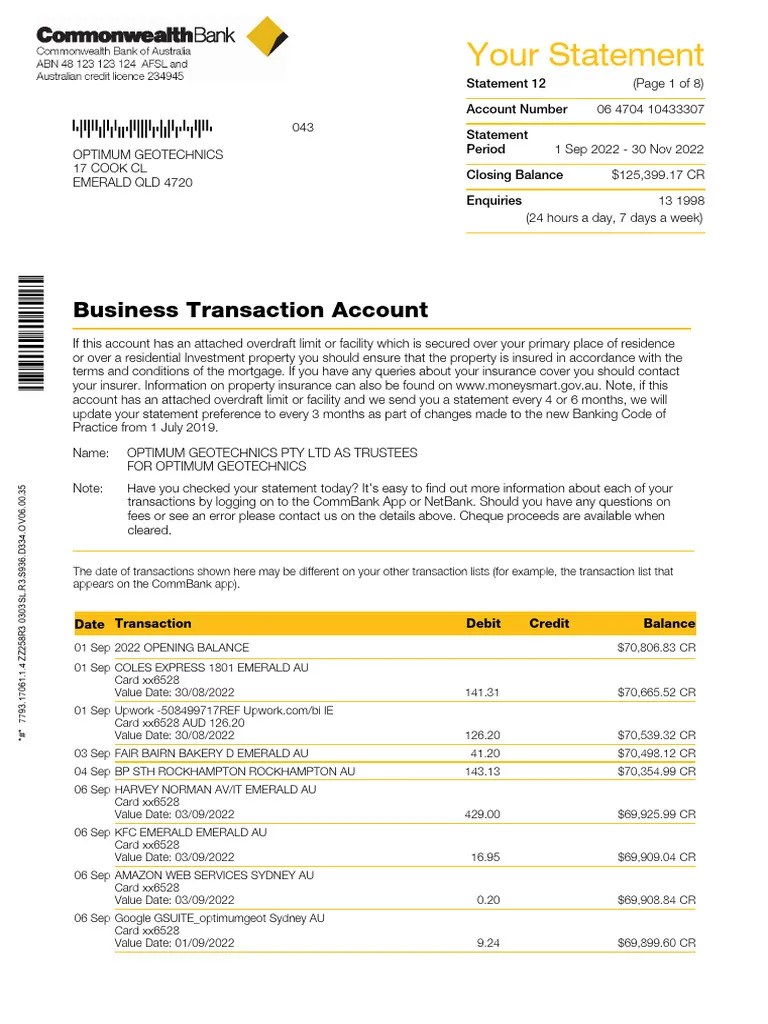 Statement 20221130 Pdf Transaction Account Overdraft