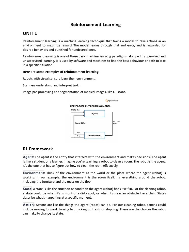 Reinforcement Learning-1 | PDF | Dynamic Programming | Applied Mathematics
