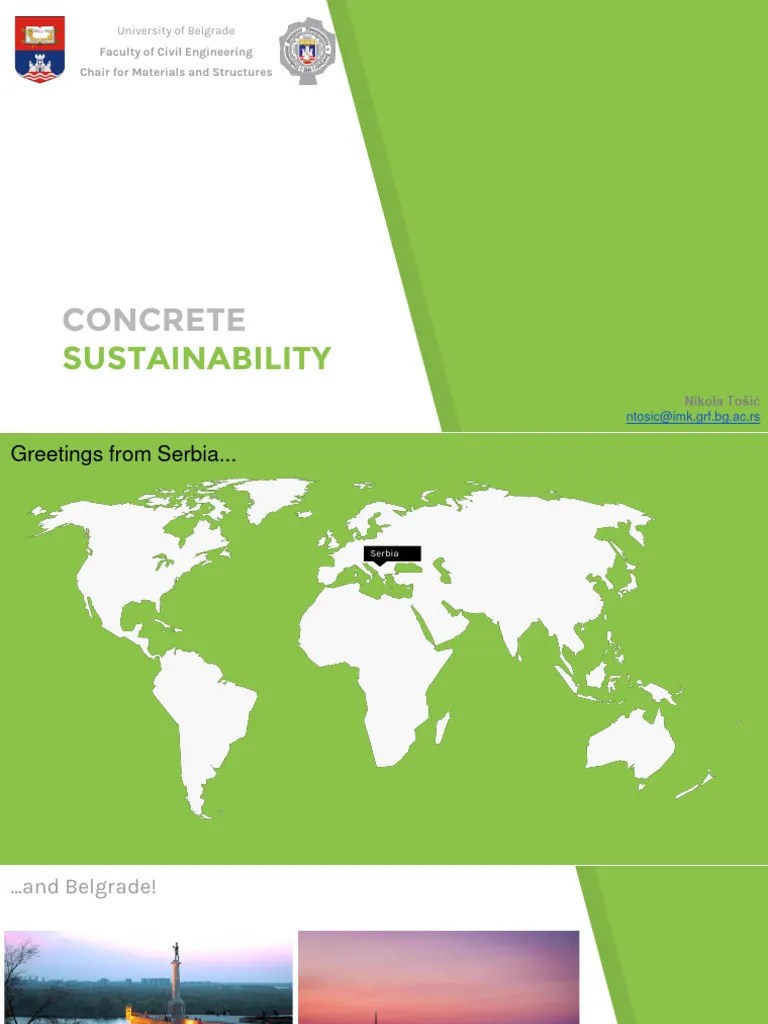Concrete Sustainability Part 1 | PDF | Concrete | Cement
